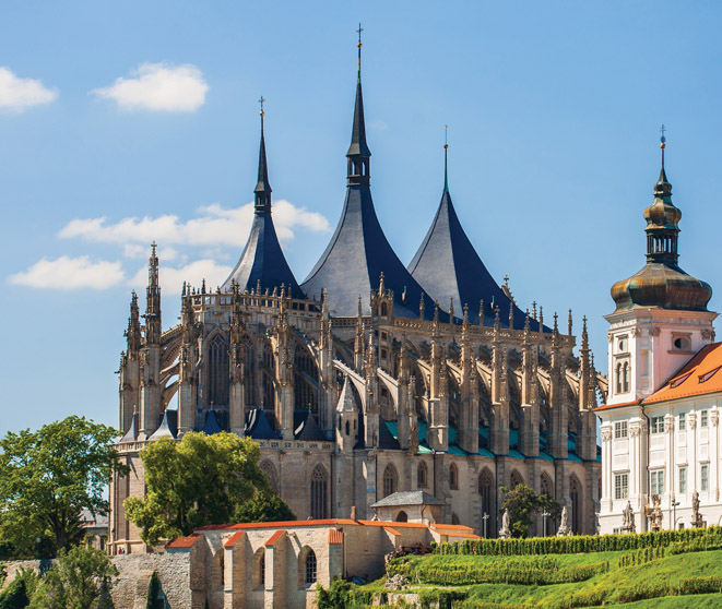 Kutná Hora a chrám sv. Barbory